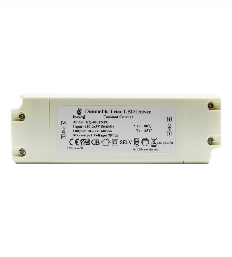 Triac Dimmable Constant Current LED Drivers 48W 600mA