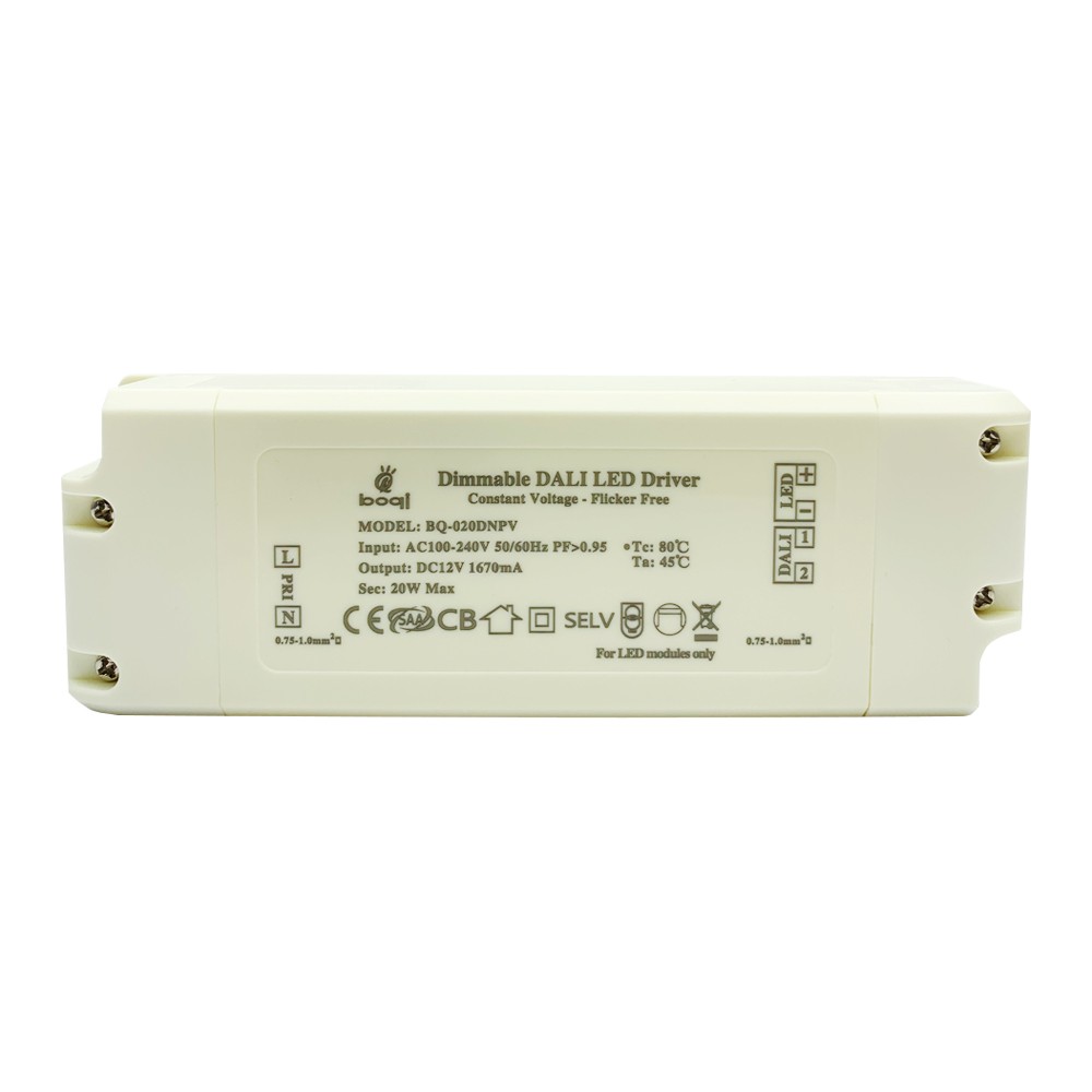 HPFC Constant Voltage DALI Dimmable LED Driver 12V 20W