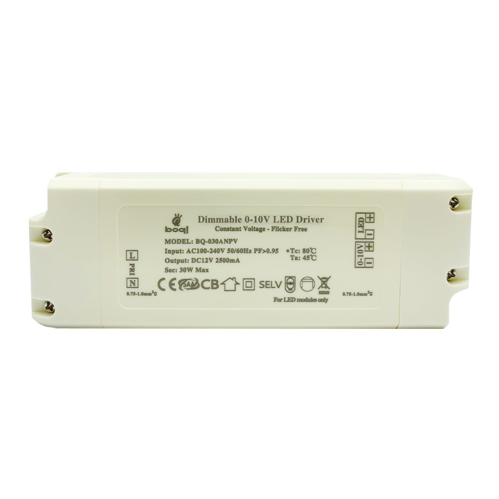 HPFC Constant Voltage 0-10V Dimmable LED Driver 12V 30W