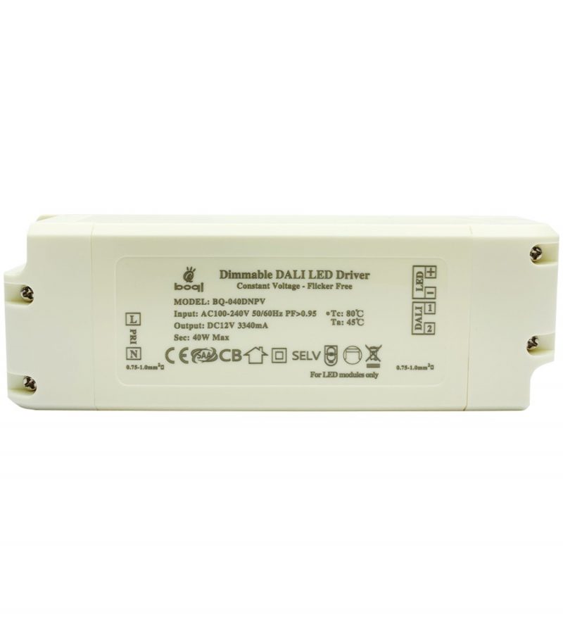 HPFC Constant Voltage DALI Dimmable LED Driver 12V 40W