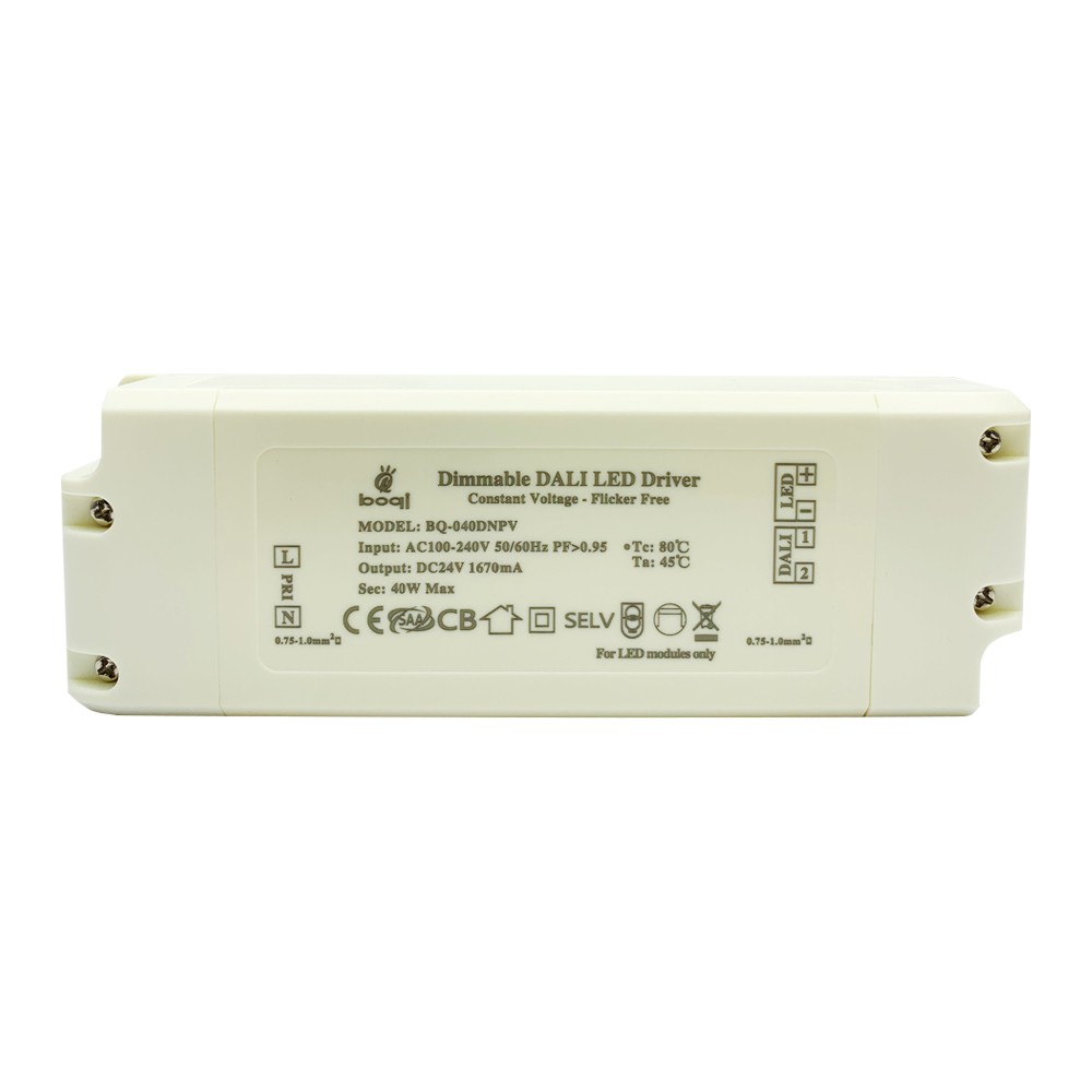 HPFC Constant Voltage DALI Dimmable LED Driver 24V 40W