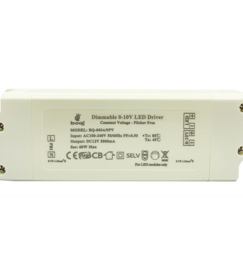 HPFC Constant Voltage 0-10V Dimmable LED Driver 12V 60W