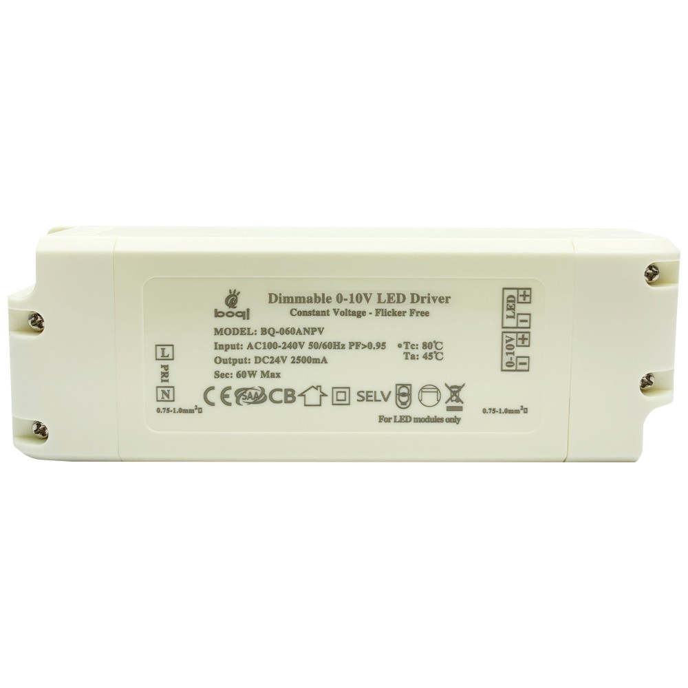HPFC Constant Voltage 0-10V Dimmable LED Driver 24V 60W