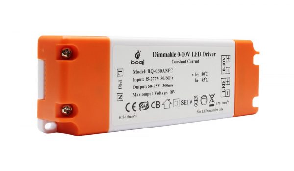 0-10V Dimmable Constant Current LED Drivers 24W 300mA