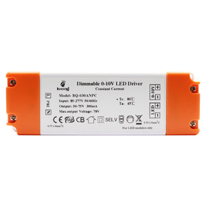 0-10V Dimmable LED Driver 30W